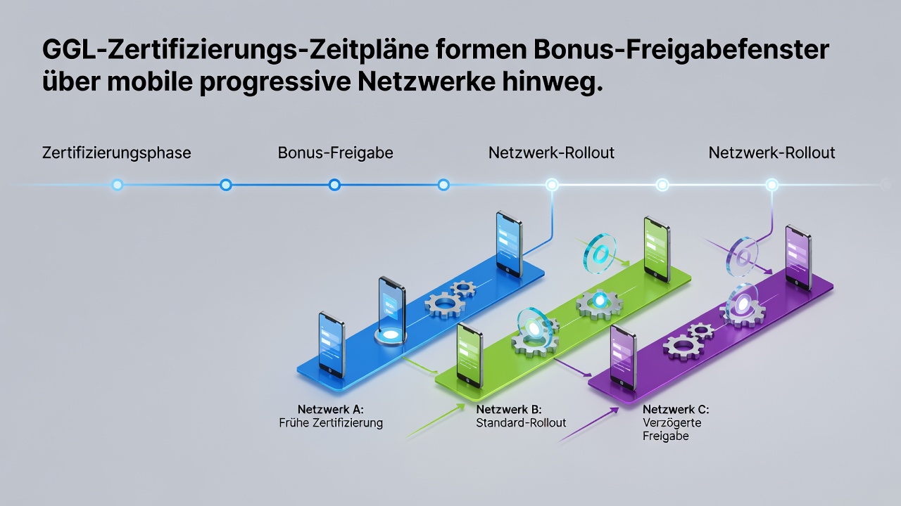 Mobile progressive Slot-Netzwerke und GGL-Zertifizierungseinflüsse auf Bonusfenster