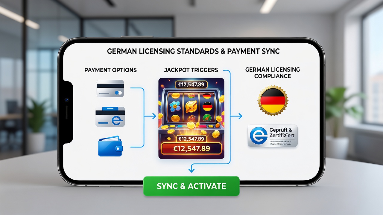 Mobile Slot-Technologie mit Zahlungs- und Jackpot-Synchronisation