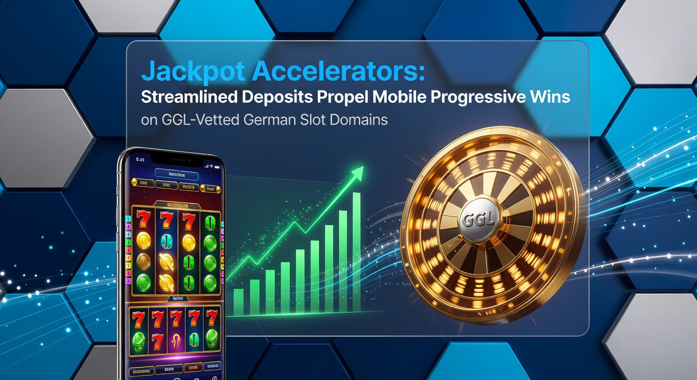 Dynamisches Bild eines Smartphones mit leuchtendem progressiven Jackpot auf einem deutschen Slot, umgeben von Einzahlungs-Icons wie Blitz-Überweisungen