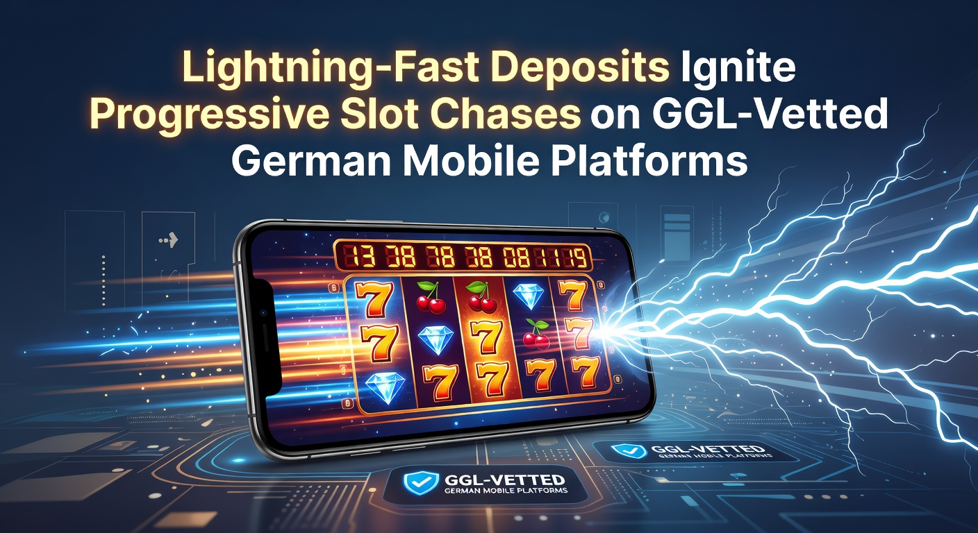 Smartphone mit blitzschneller Einzahlung und steigendem Progressive-Jackpot auf einer GGL-zertifizierten Plattform