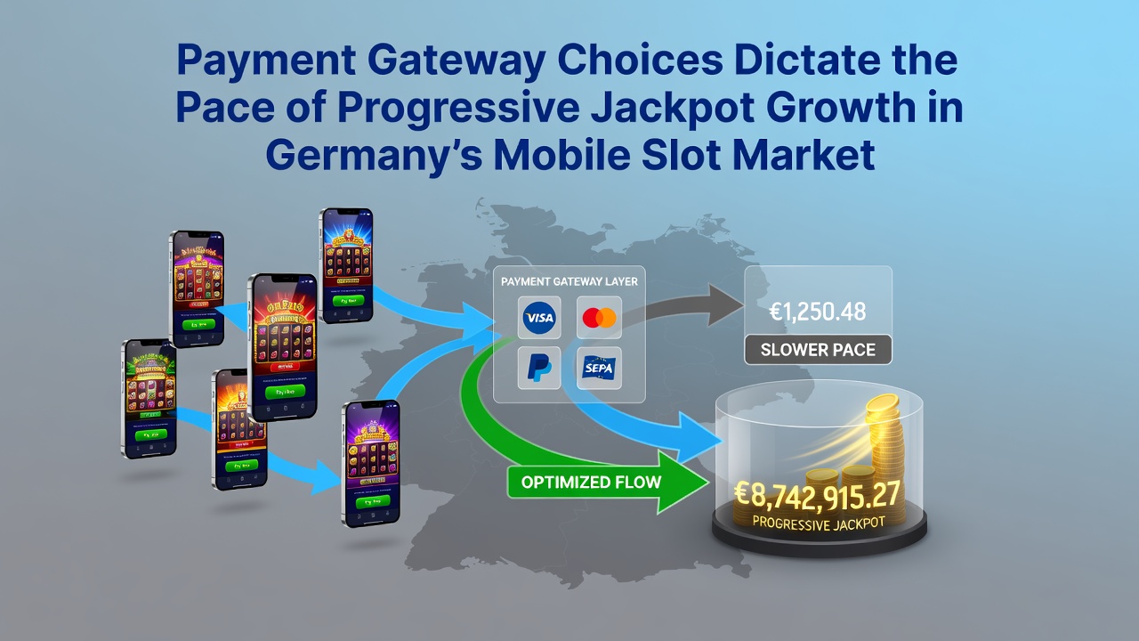 Mobile Slot-Schnittstelle mit Zahlungsoptionen und Jackpot-Anzeige