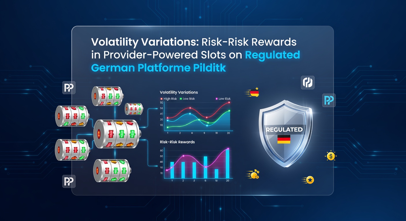 Vergleichstabelle von Slot-Volatilitäten mit RTP-Werten und Provider-Logos auf einem deutschen Casino-Dashboard