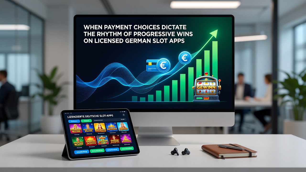 Mobile Ansicht einer deutschen Slot-App während einer progressiven Jackpot-Session mit Zahlungshistorie